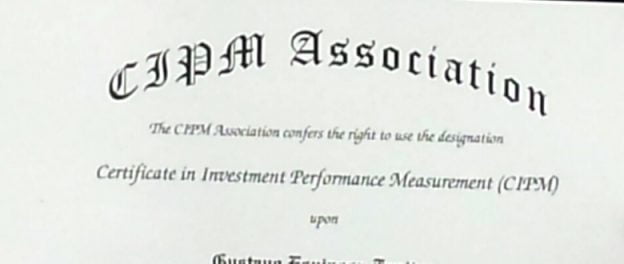 Certificación CIPM: Desempeño de inversiones Gustavo Espinosa CFA CIPM