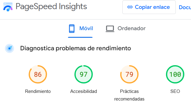 Rendimiento del sitio con WordPress